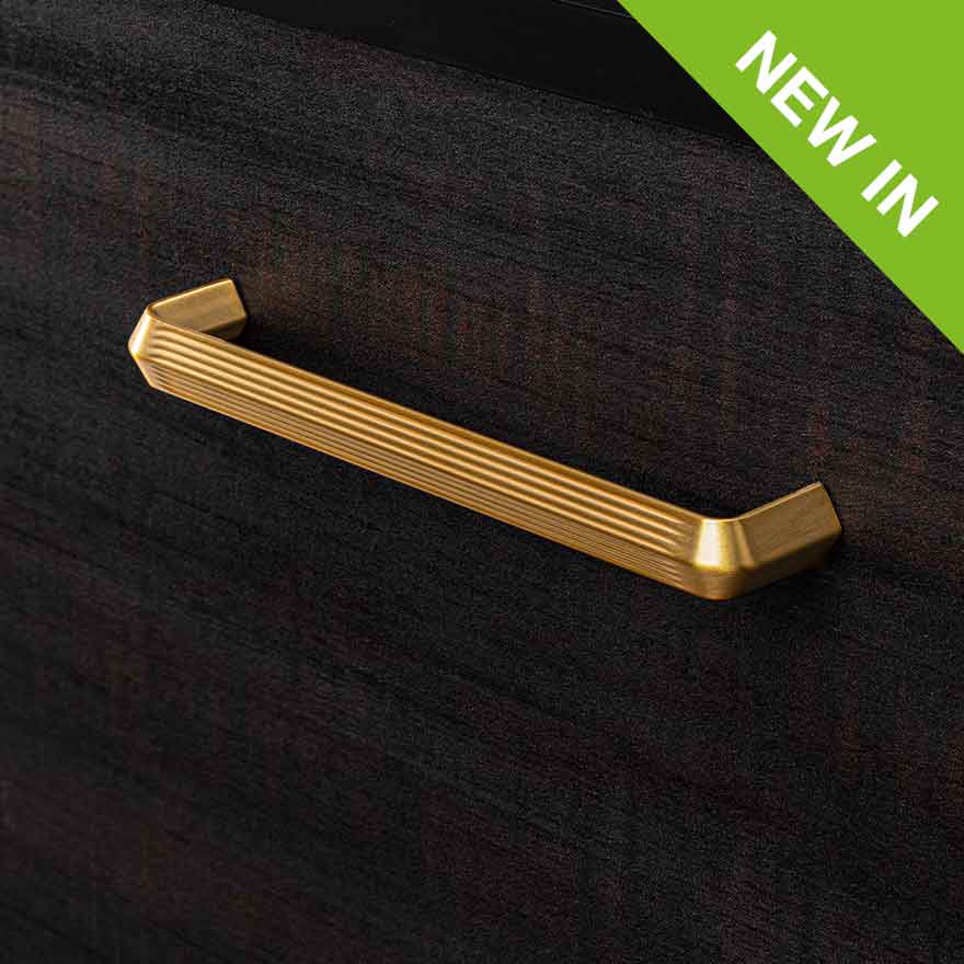14“ Natural Wood+brass T Bar Door Handles American Style Furniture